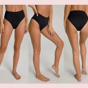 Good American GOOD WAIST Black Bikini bottoms size 1 never worn seal intact